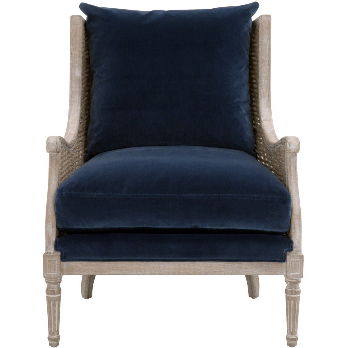 Churchill Denim Velvet Club Chair
