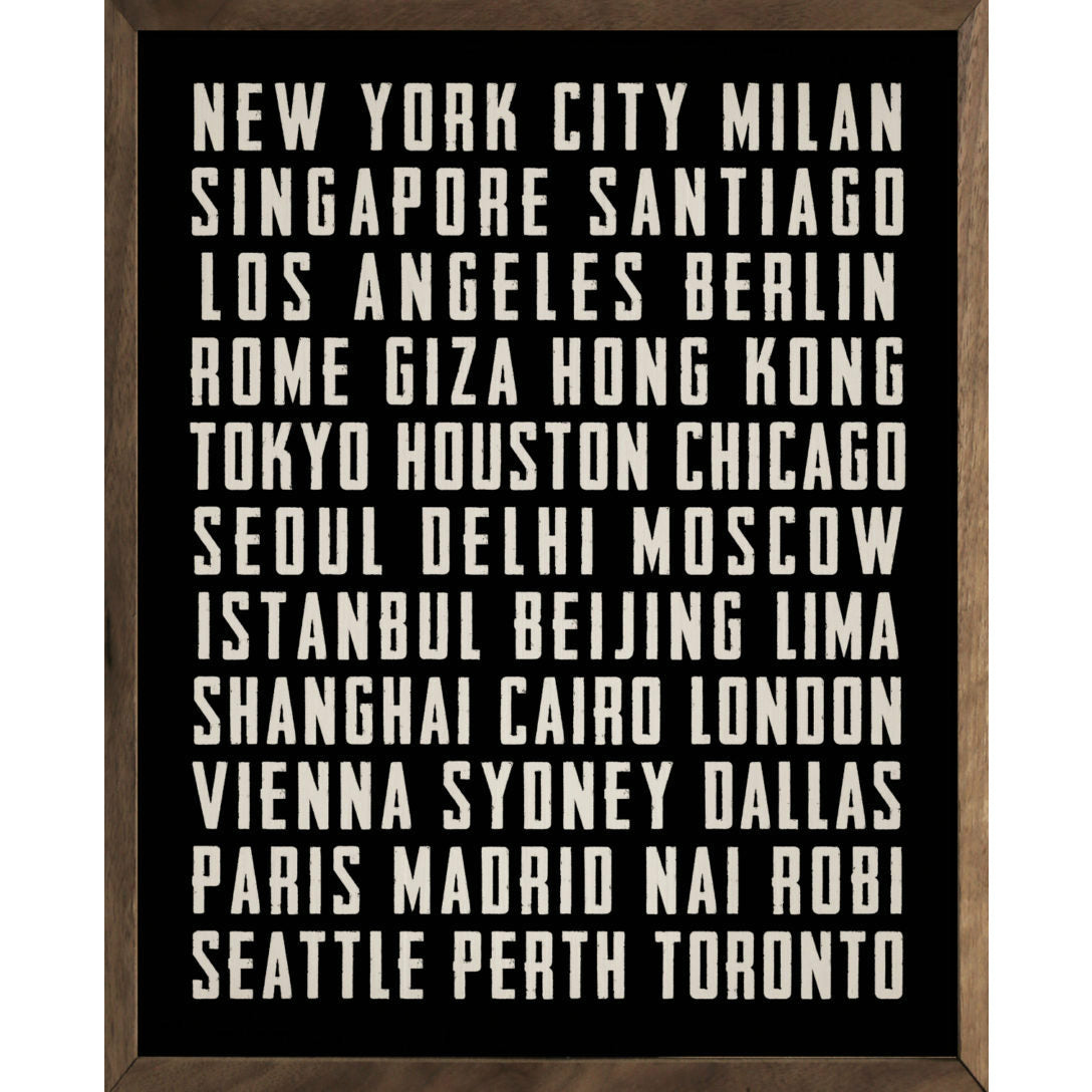 Cities Wood Framed Print