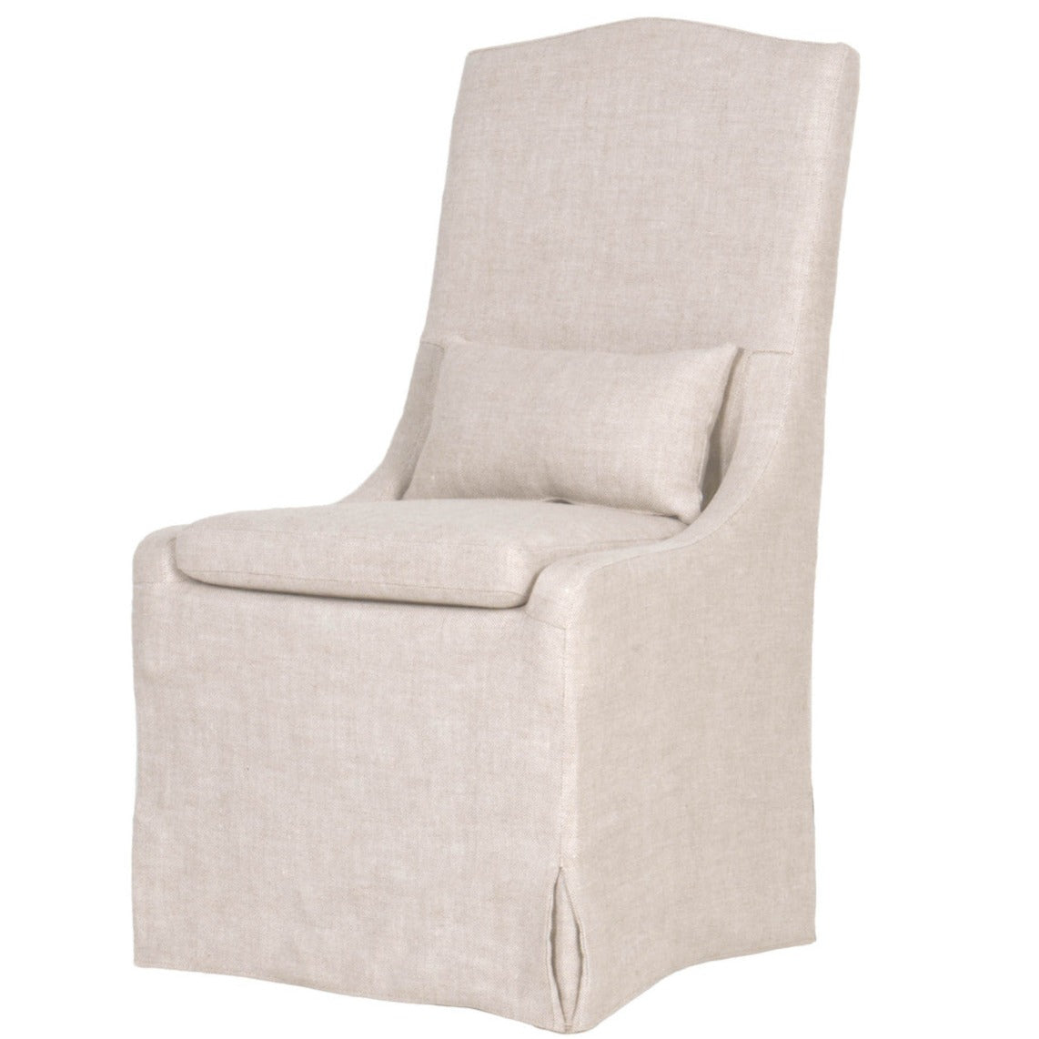 Colette Slipcover Bisque French Linen Dining Chair