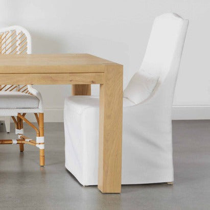 Colette Slipcover Peyton Pearl Dining Chair
