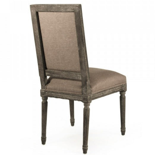Copper Linen Louis Side Chair
