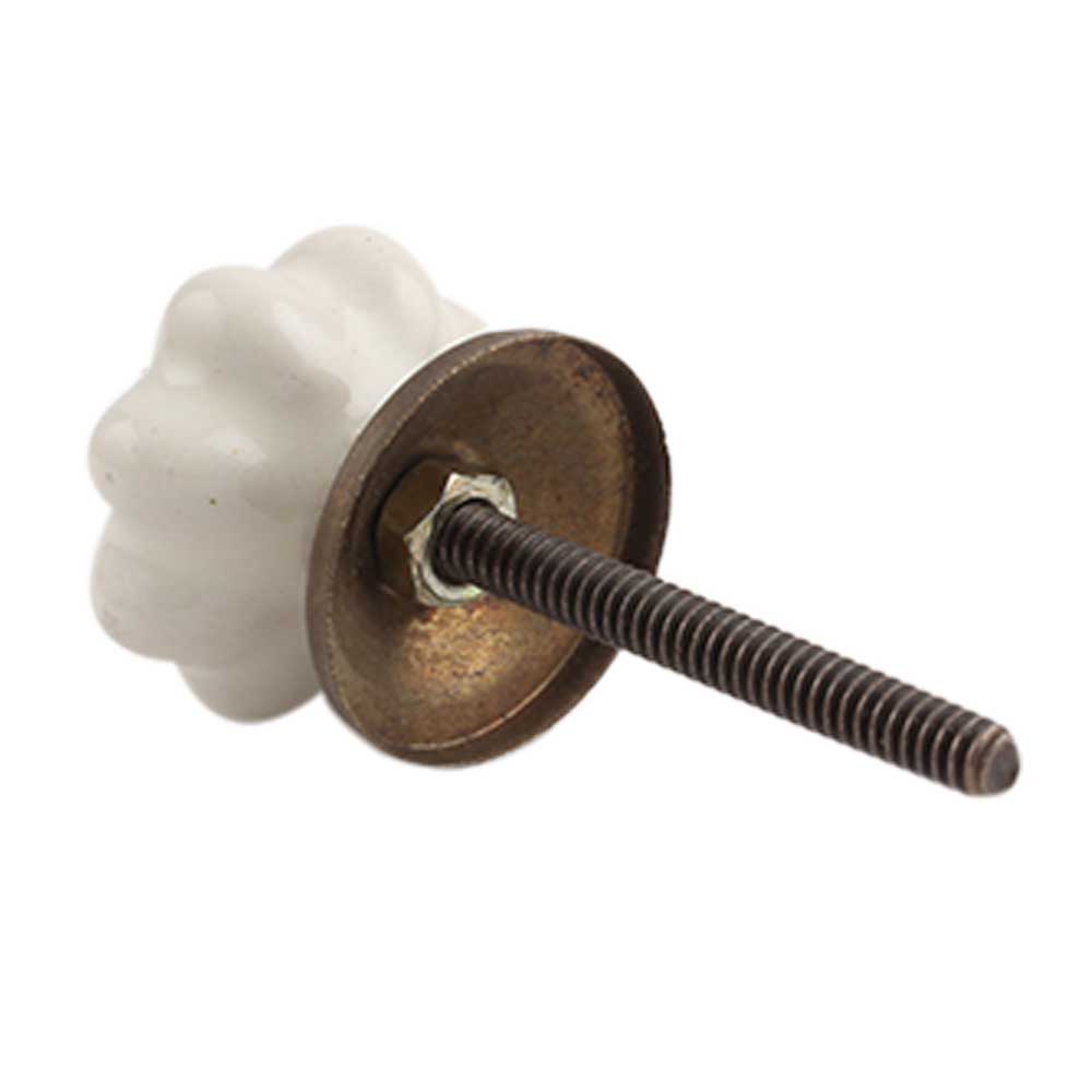 Cream Flower Knob