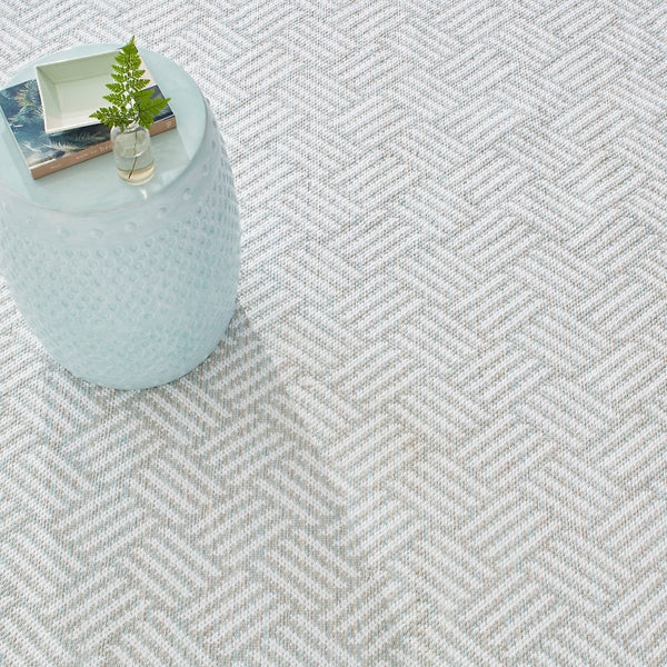 Crisscross Ocean Handwoven Indoor/Outdoor Rug