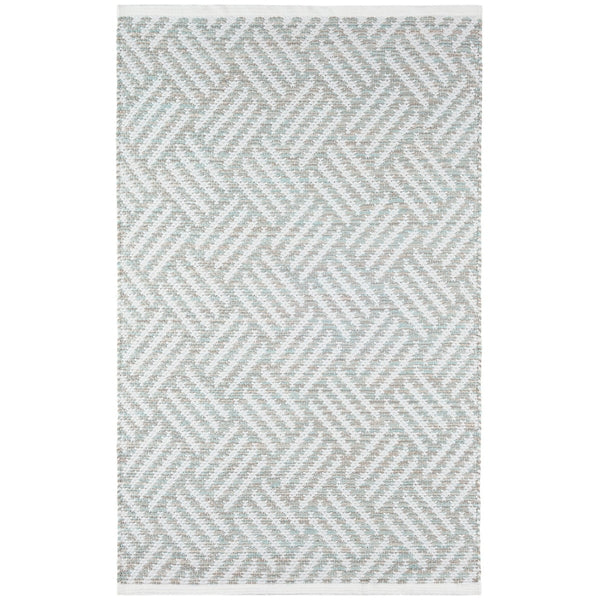 Crisscross Ocean Handwoven Indoor/Outdoor Rug