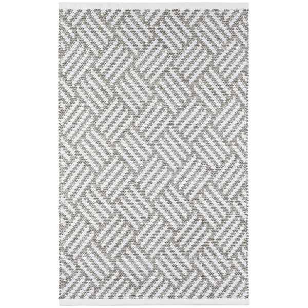 Crisscross Platinum Handwoven Indoor/Outdoor Rug