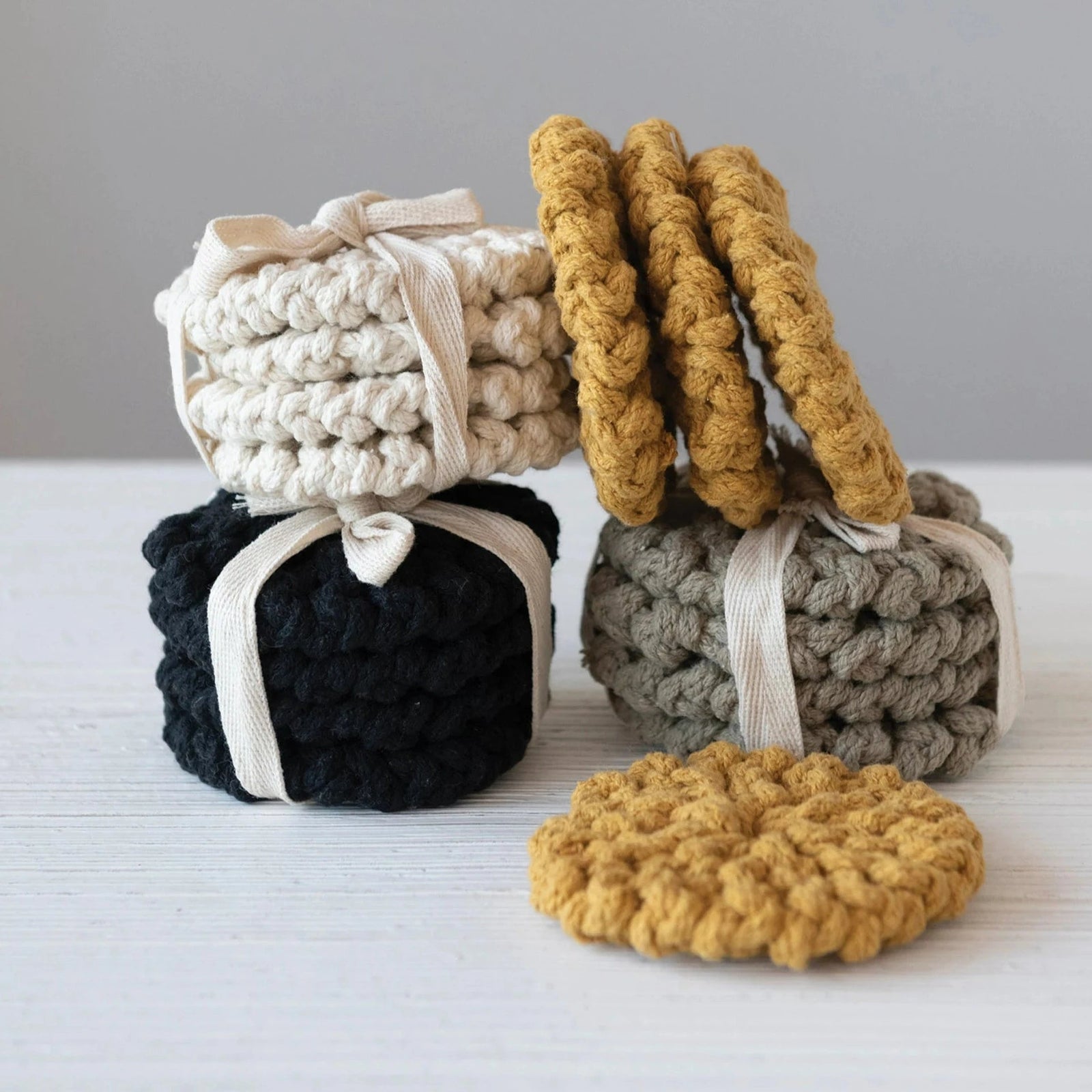 Crocheted Coaster Set