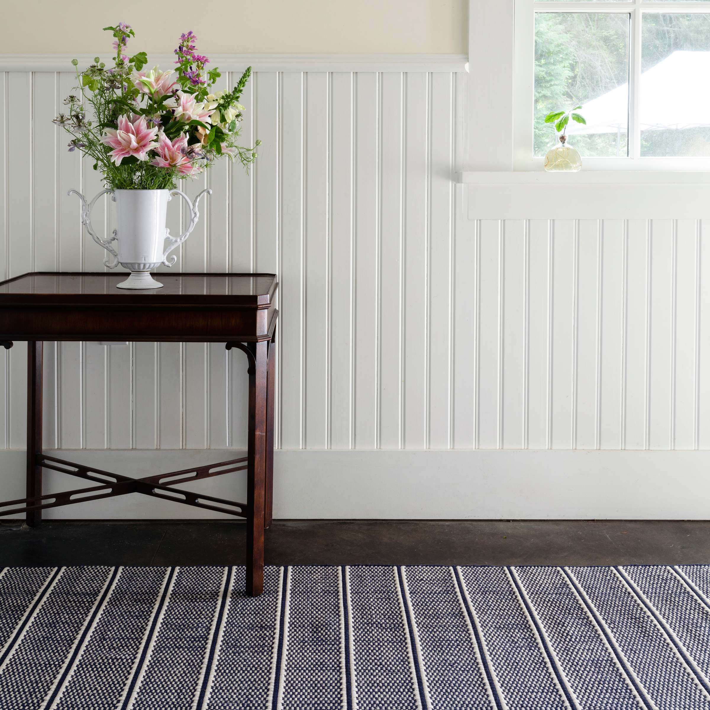 Dash & Albert Archer Navy Woven Cotton Rug