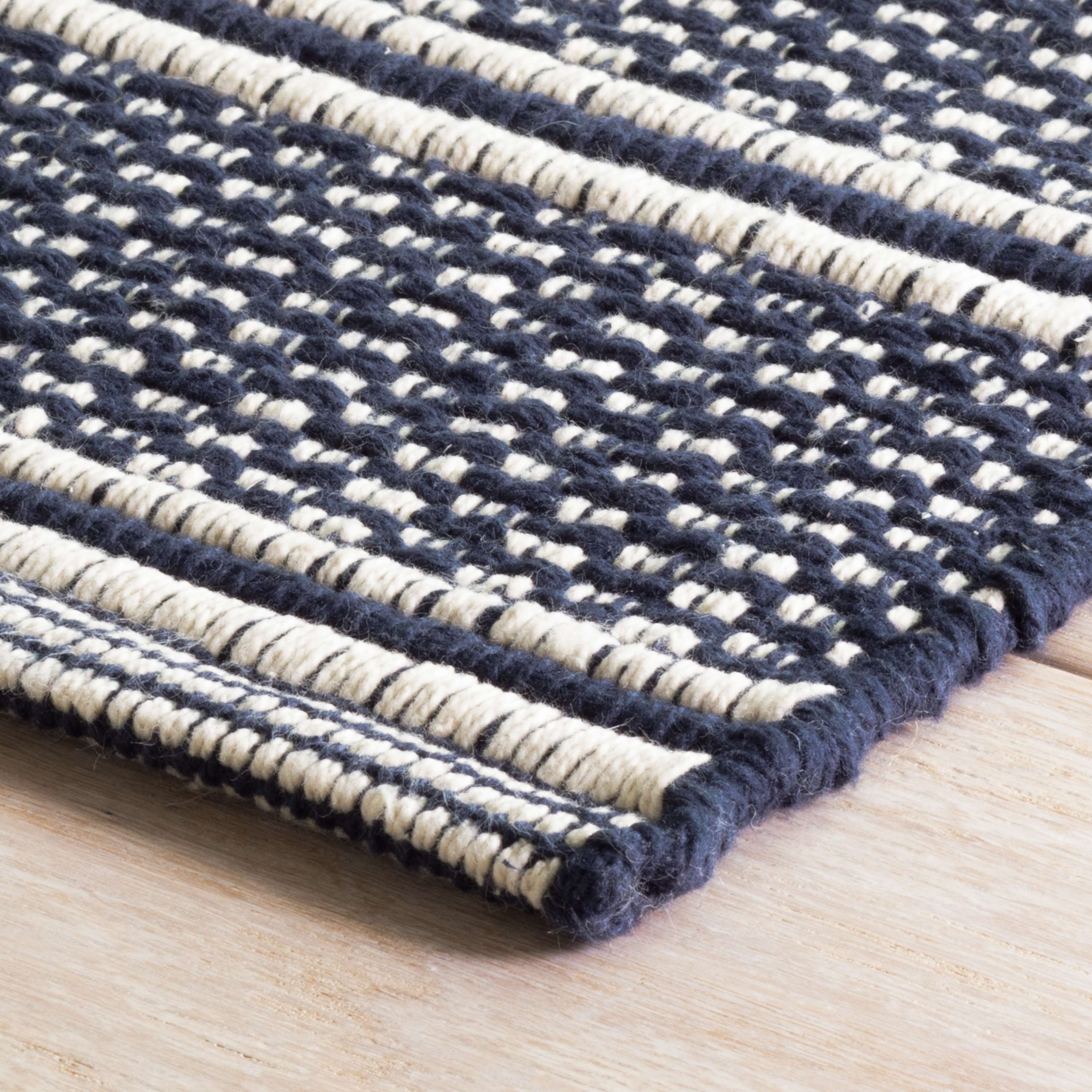 Dash & Albert Archer Navy Woven Cotton Rug
