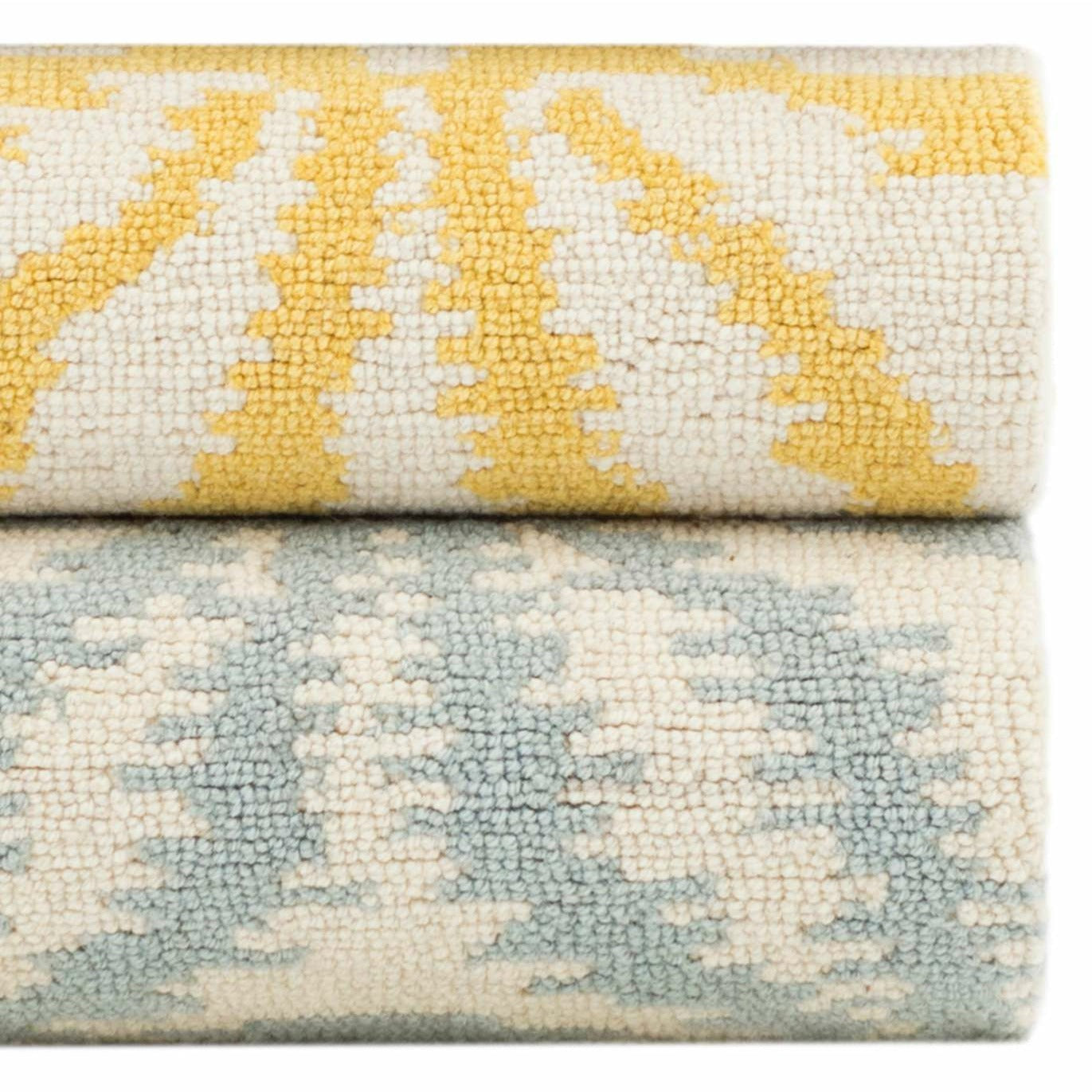 Dash & Albert Aster Sky Micro Hooked Wool Rug
