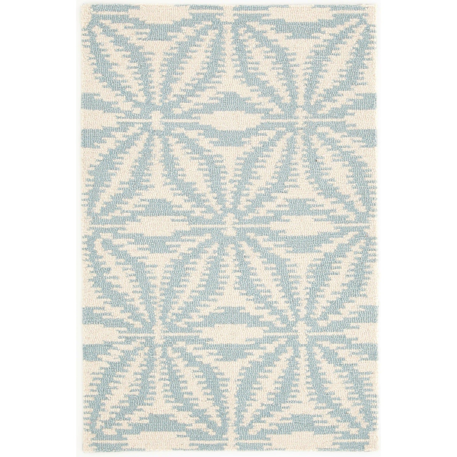 Dash & Albert Aster Sky Micro Hooked Wool Rug