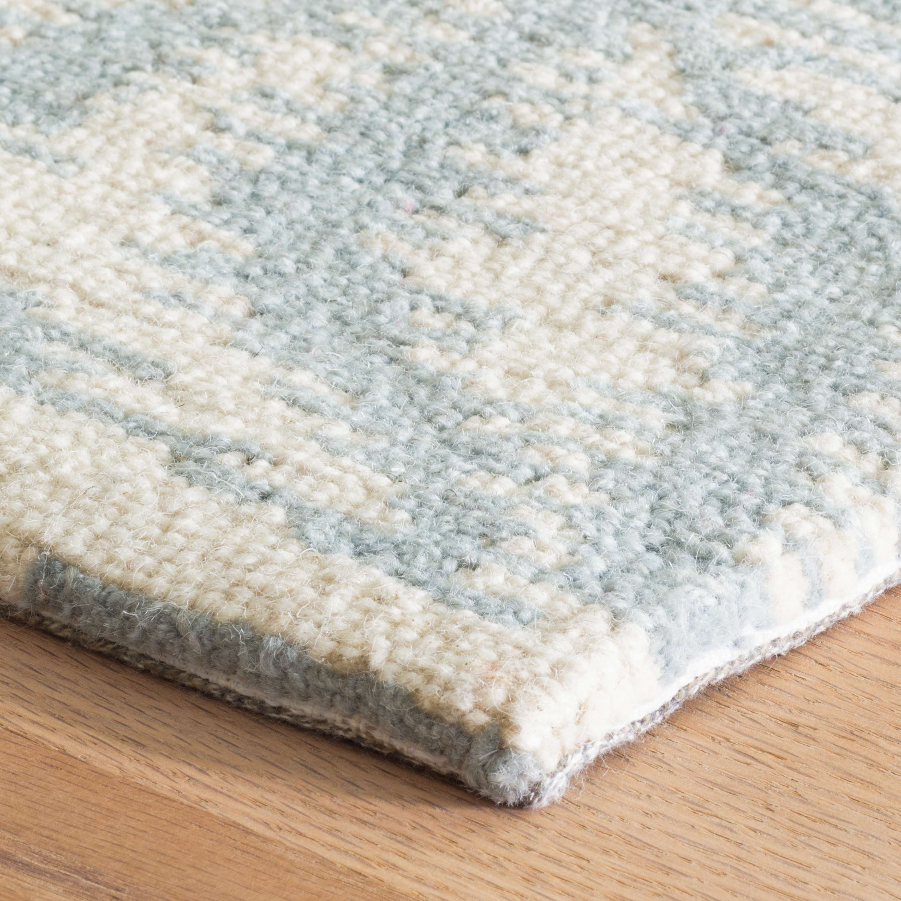 Dash & Albert Aster Sky Micro Hooked Wool Rug