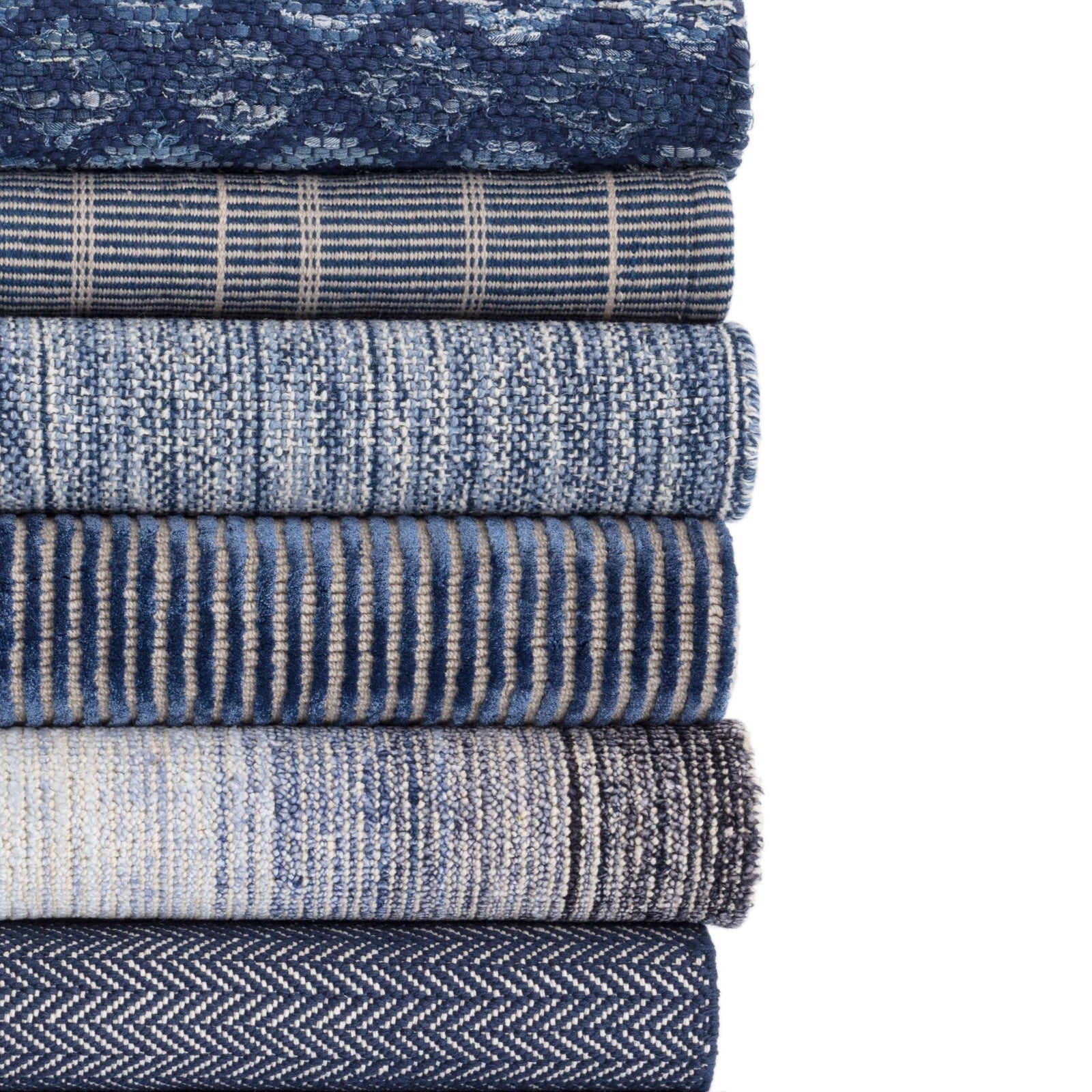 Dash & Albert Bella Navy Woven Wool Rug