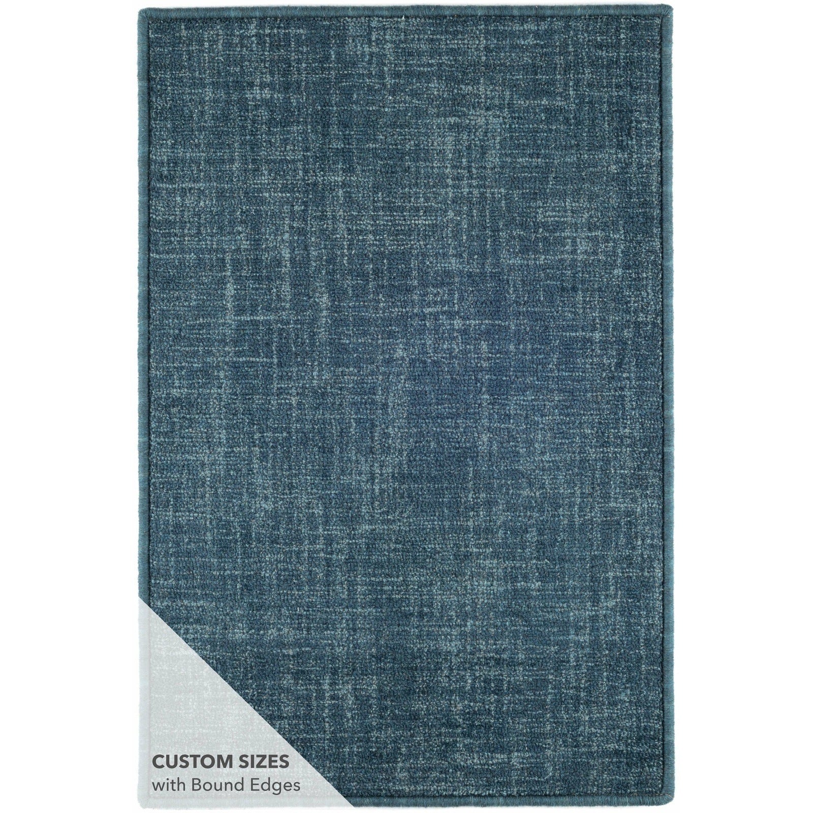 Dash & Albert Crosshatch Denim Micro Hooked Wool Rug
