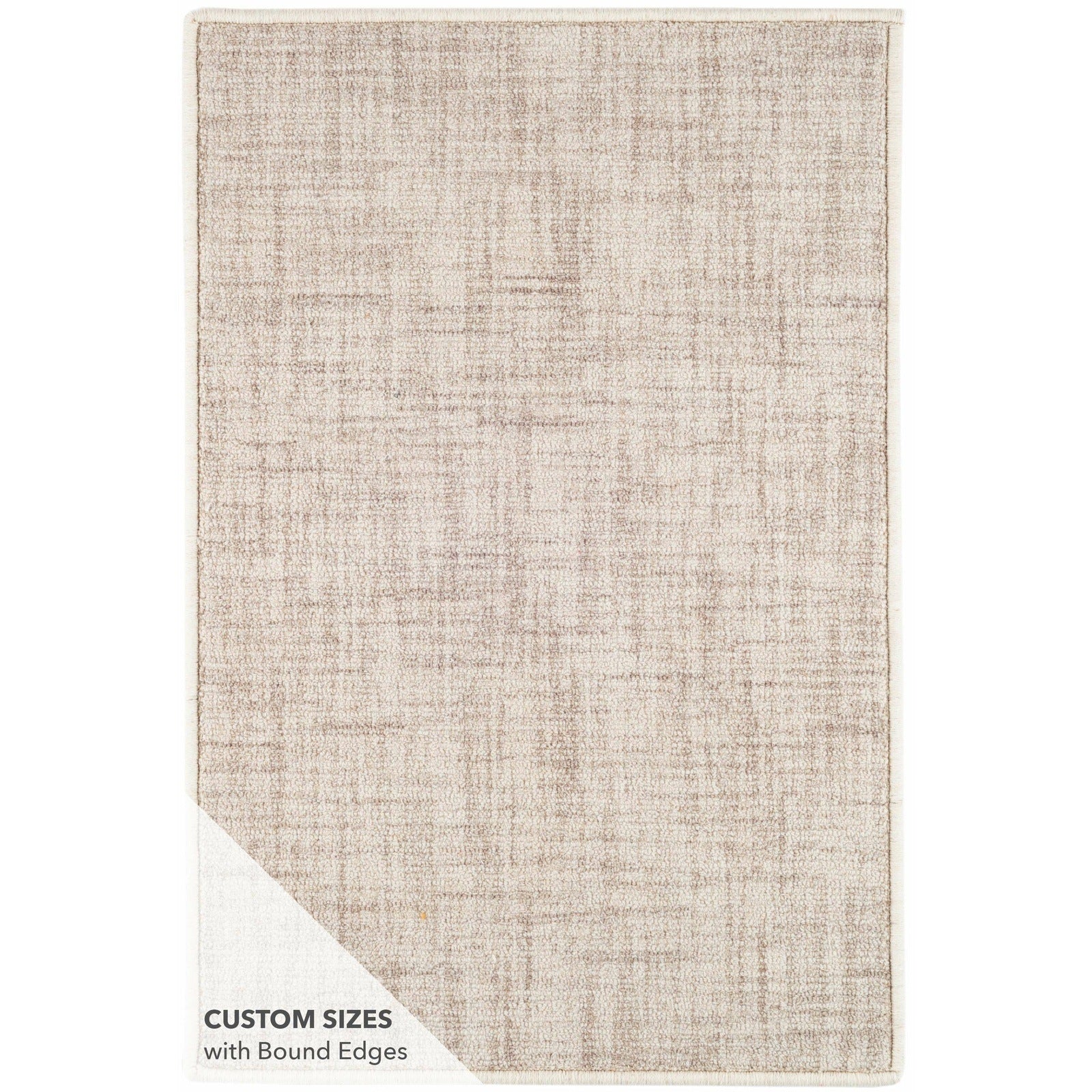Dash & Albert Crosshatch Ivory Micro Hooked Wool Rug