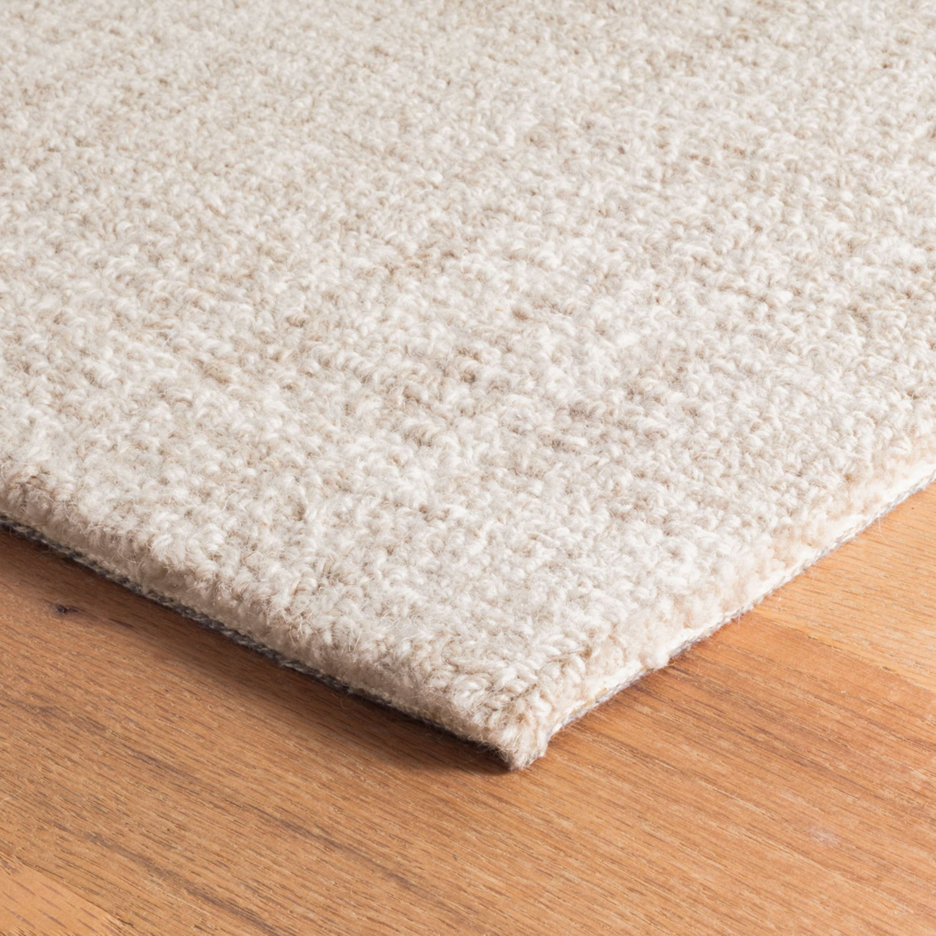 Dash & Albert Crosshatch Ivory Micro Hooked Wool Rug