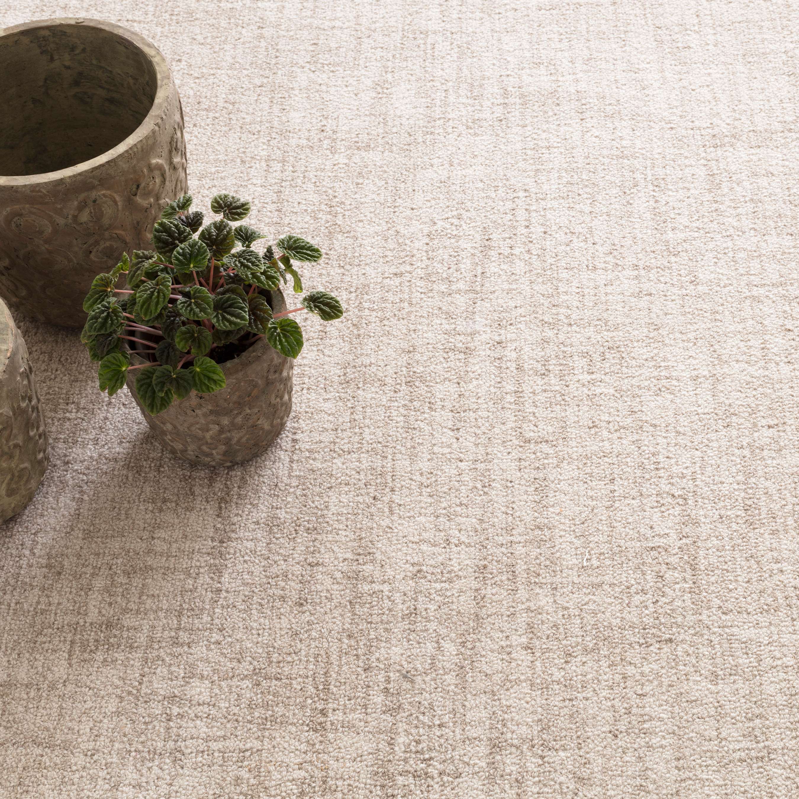 Dash & Albert Crosshatch Ivory Micro Hooked Wool Rug