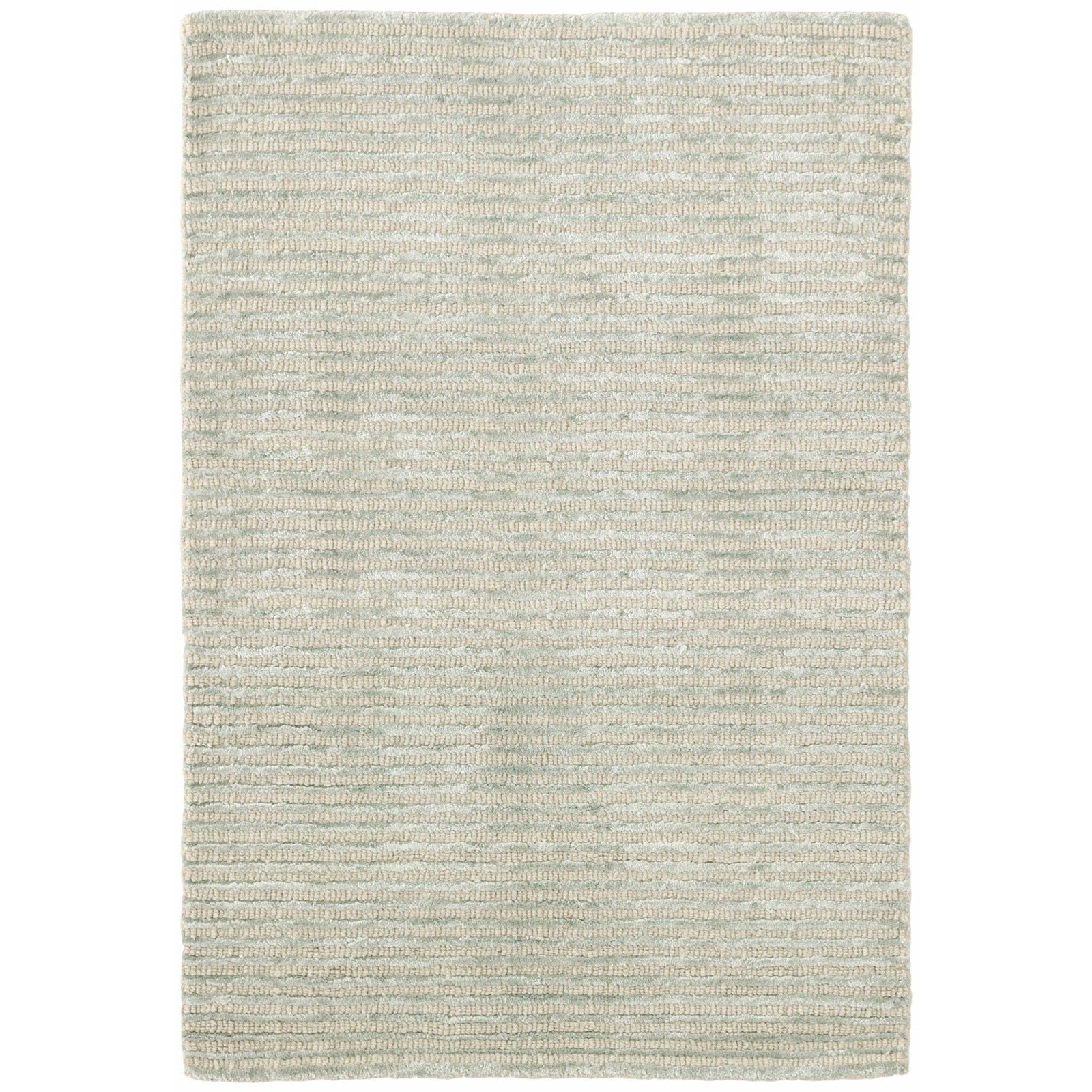 Dash & Albert Cut Stripe Ocean Hand Knotted Viscose/Wool Rug