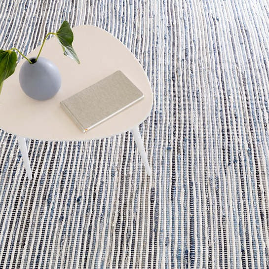 Dash & Albert Denim Rag Ribbed Woven Cotton Rug