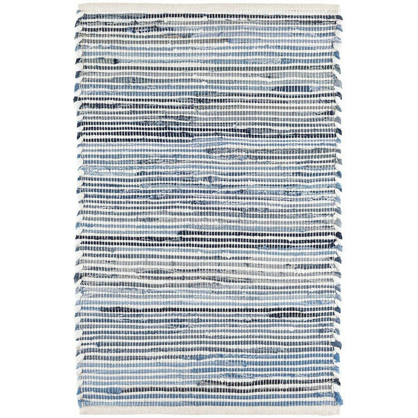 Dash & Albert Denim Rag Ribbed Woven Cotton Rug