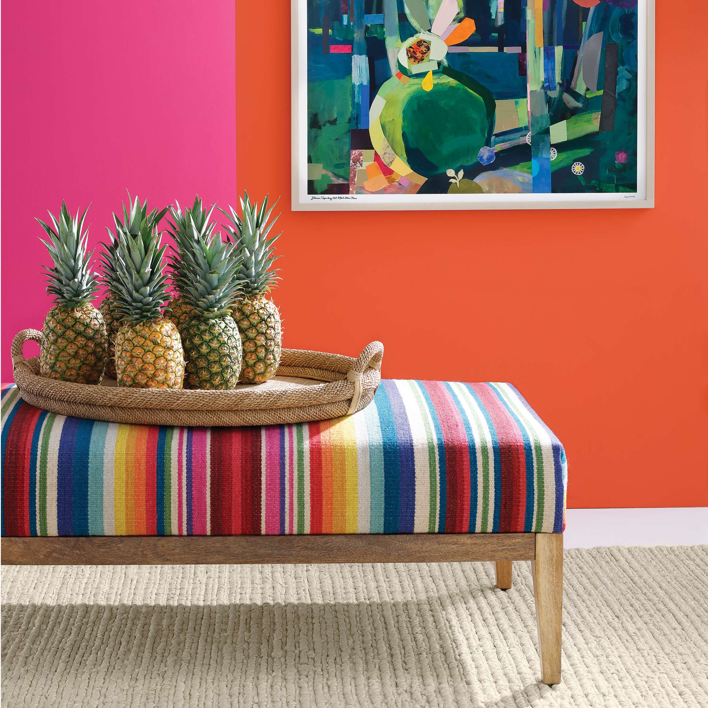 Dash & Albert Dunes Bleached Oak Woven Jute Rug