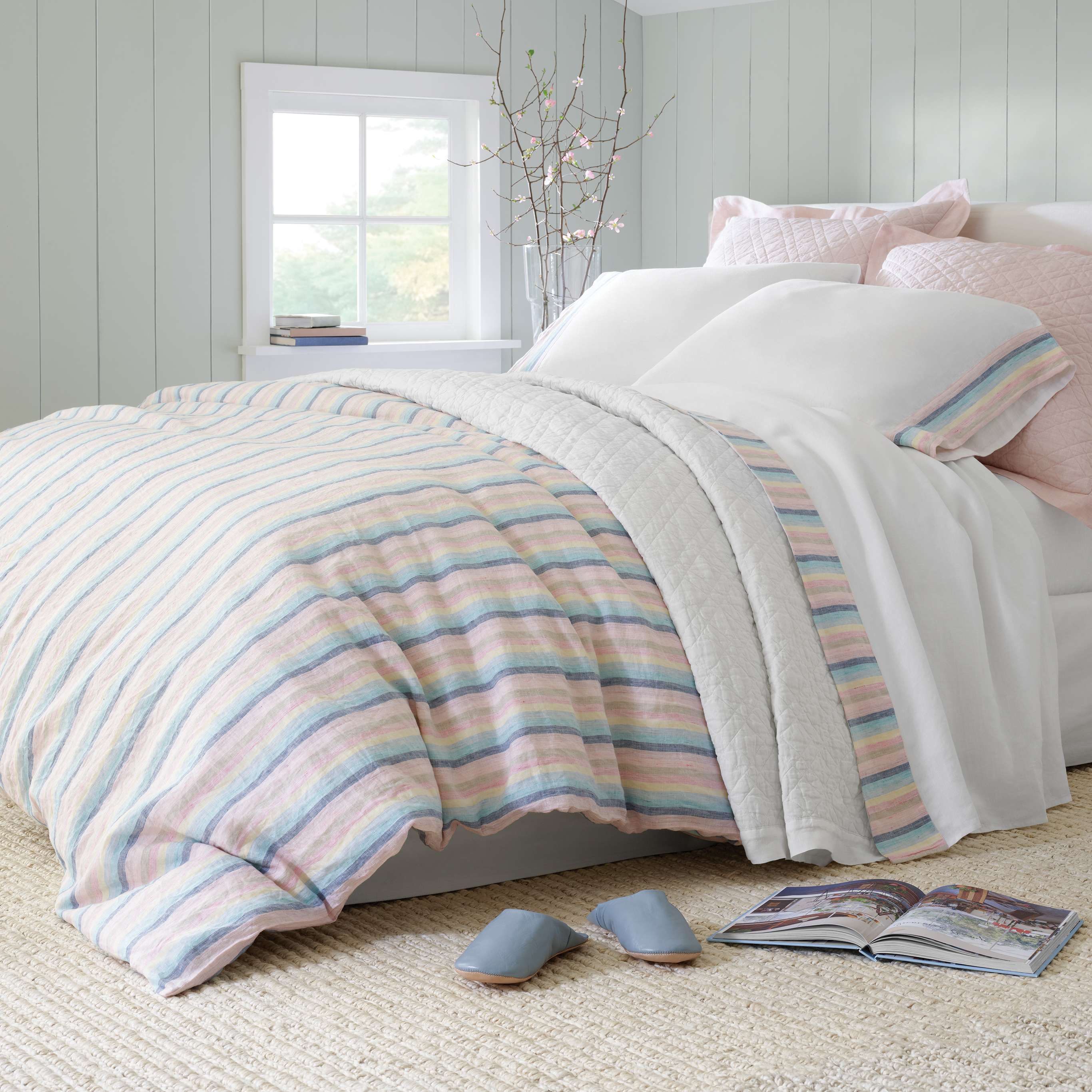 Dash & Albert Dunes Bleached Oak Woven Jute Rug