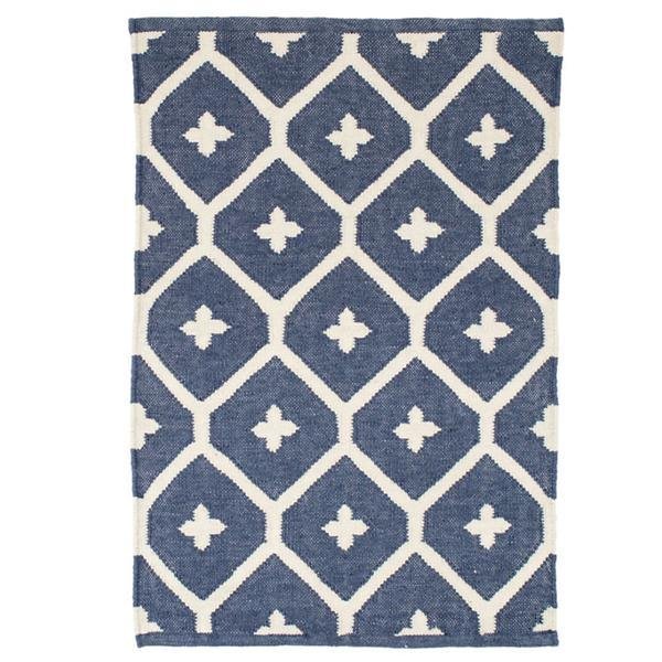 Dash & Albert Elizabeth Navy Indoor/Outdoor Rug | A Cottage in the City