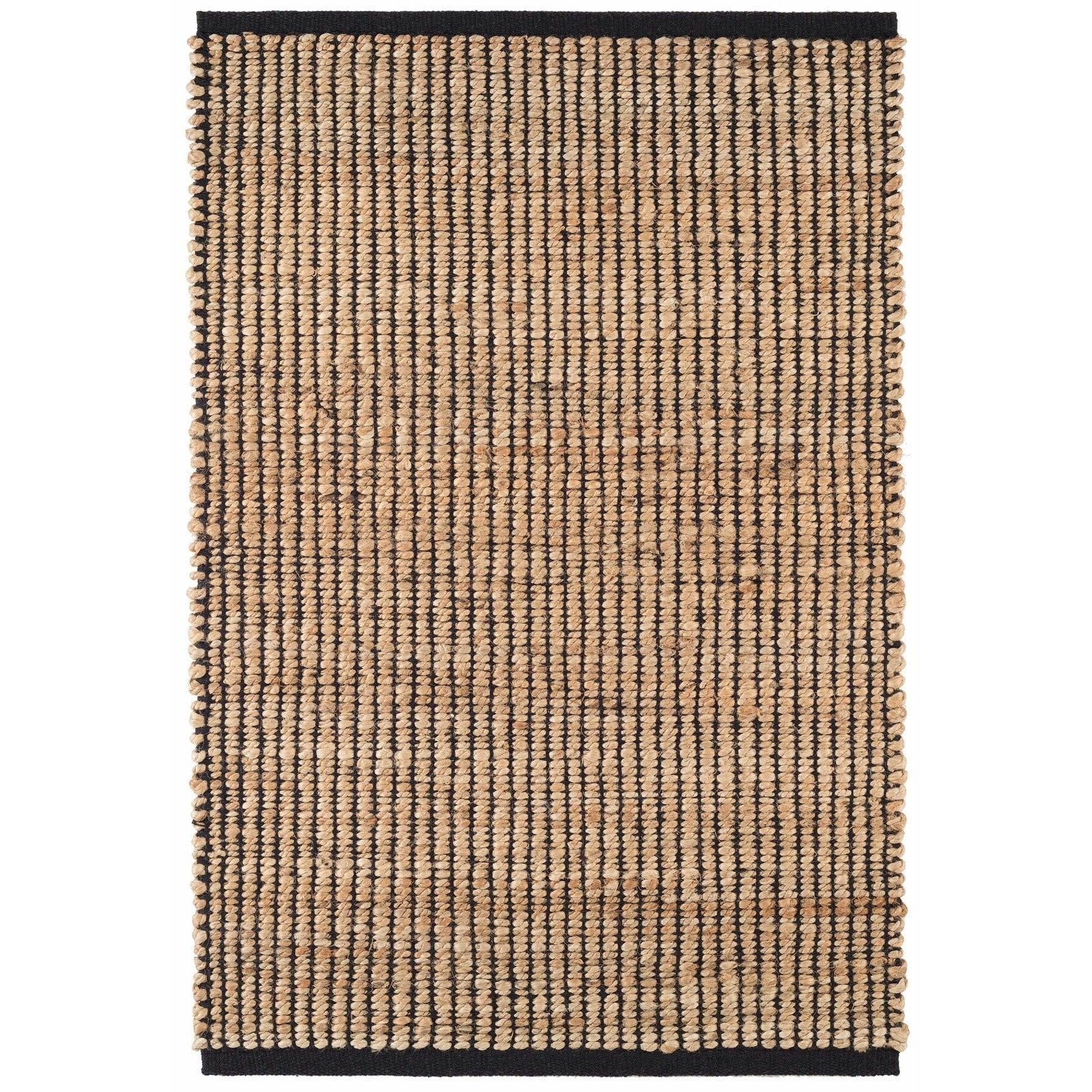 Dash & Albert Gridwork Black Woven Jute Rug