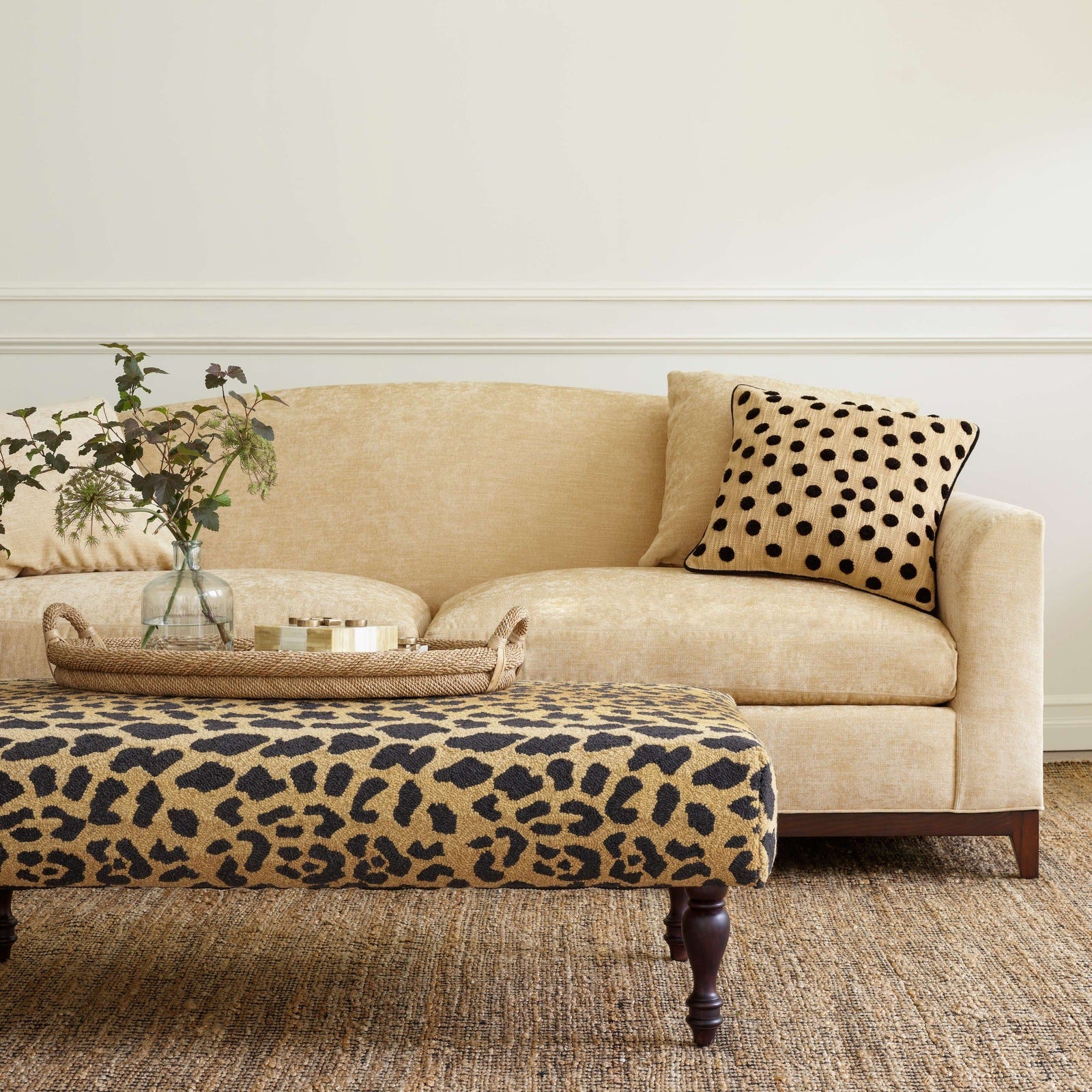 Dash & Albert Gridwork Black Woven Jute Rug