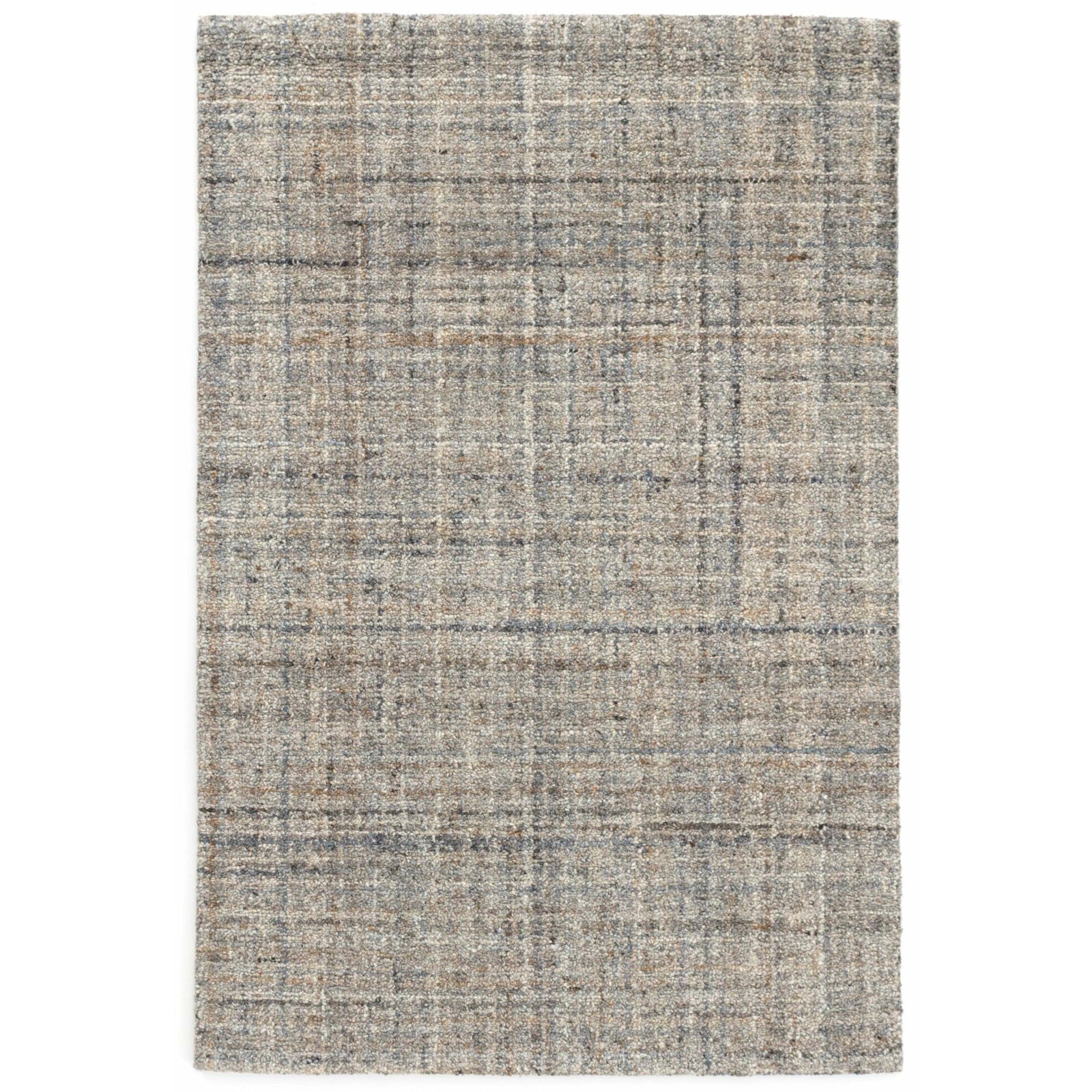 Dash & Albert Harris Blue/Brown Micro Hooked Wool Rug