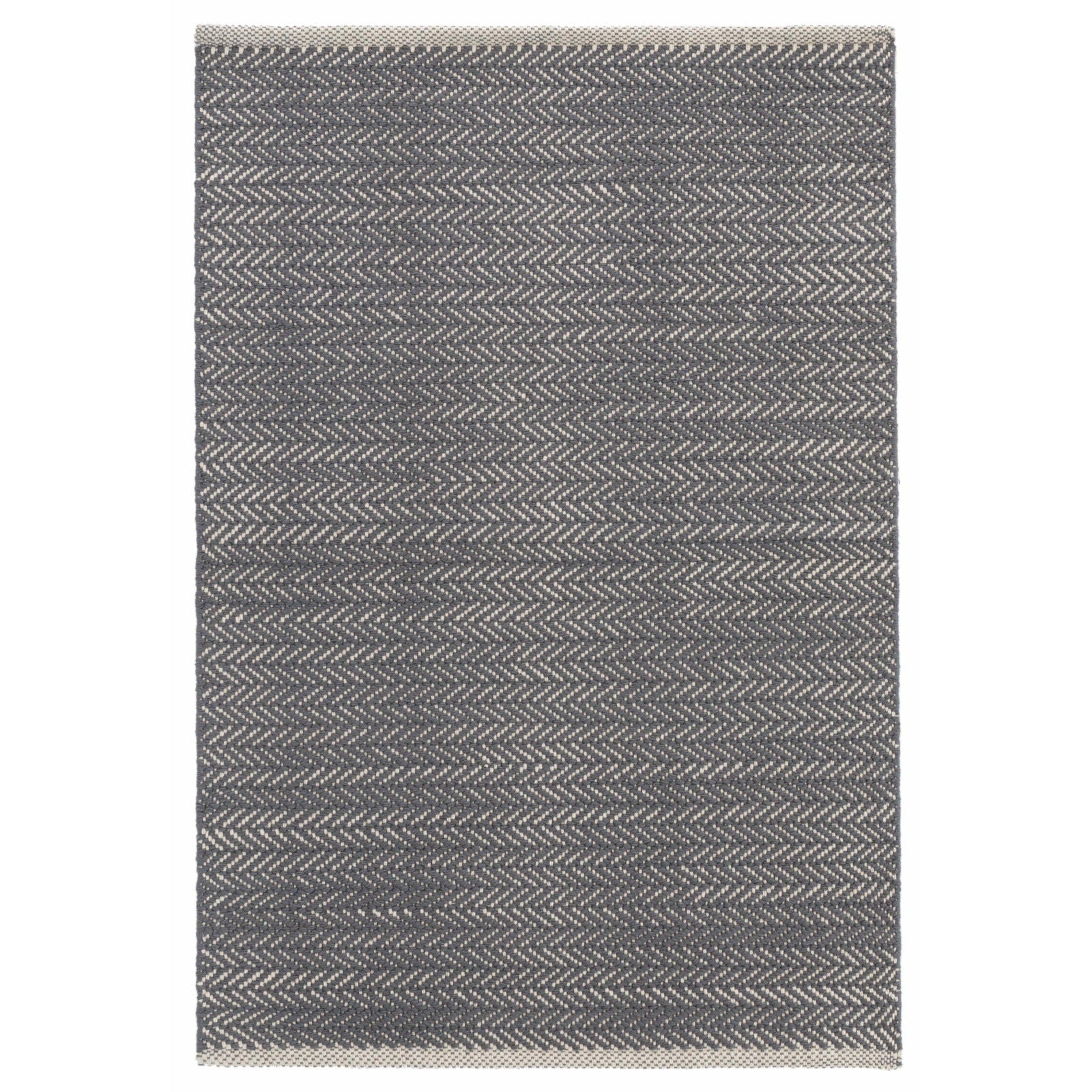 Dash & Albert Herringbone Shale Woven Cotton Rug
