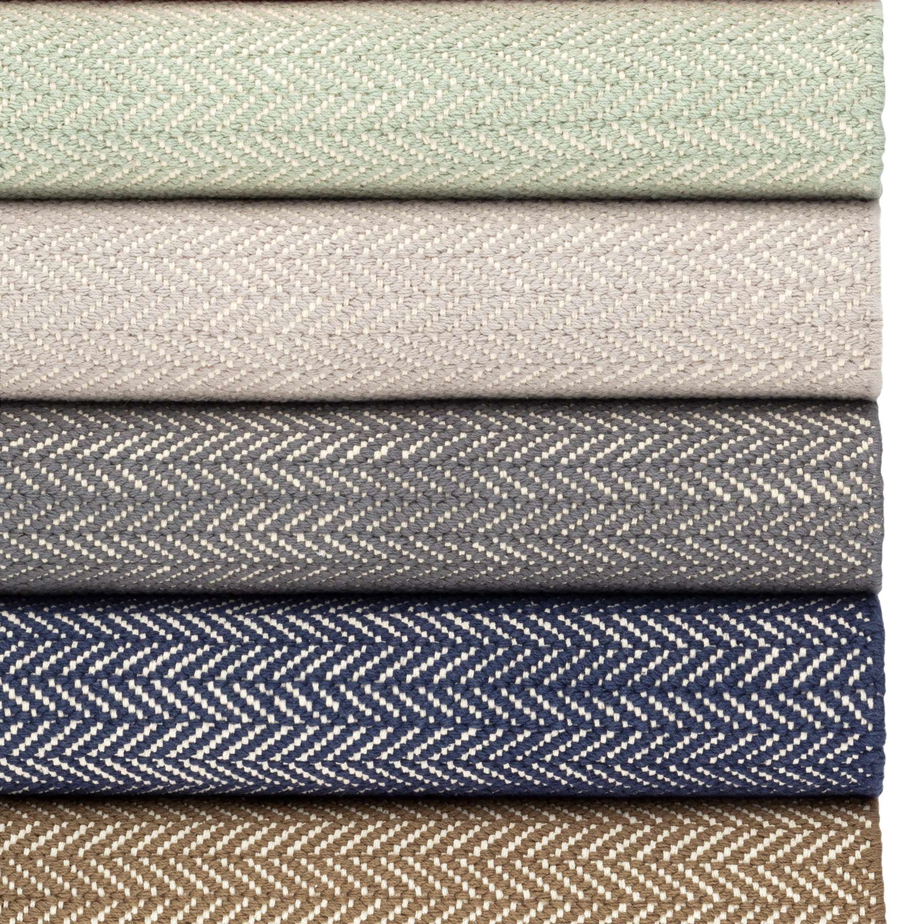 Dash & Albert Herringbone Shale Woven Cotton Rug