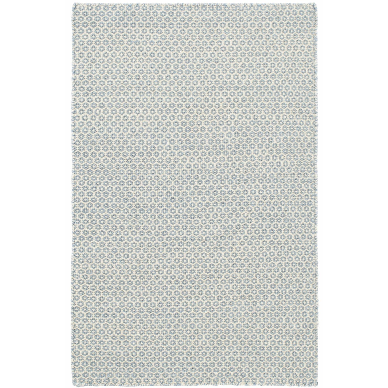 Dash & Albert Honeycomb French Blue/Ivory Woven Wool Rug