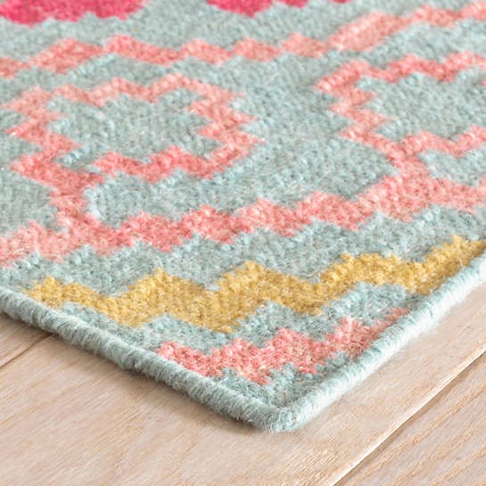 Dash & Albert Jelly Roll Multi Woven Wool Rug