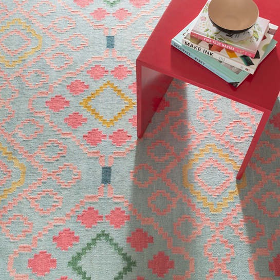 Dash & Albert Jelly Roll Multi Woven Wool Rug