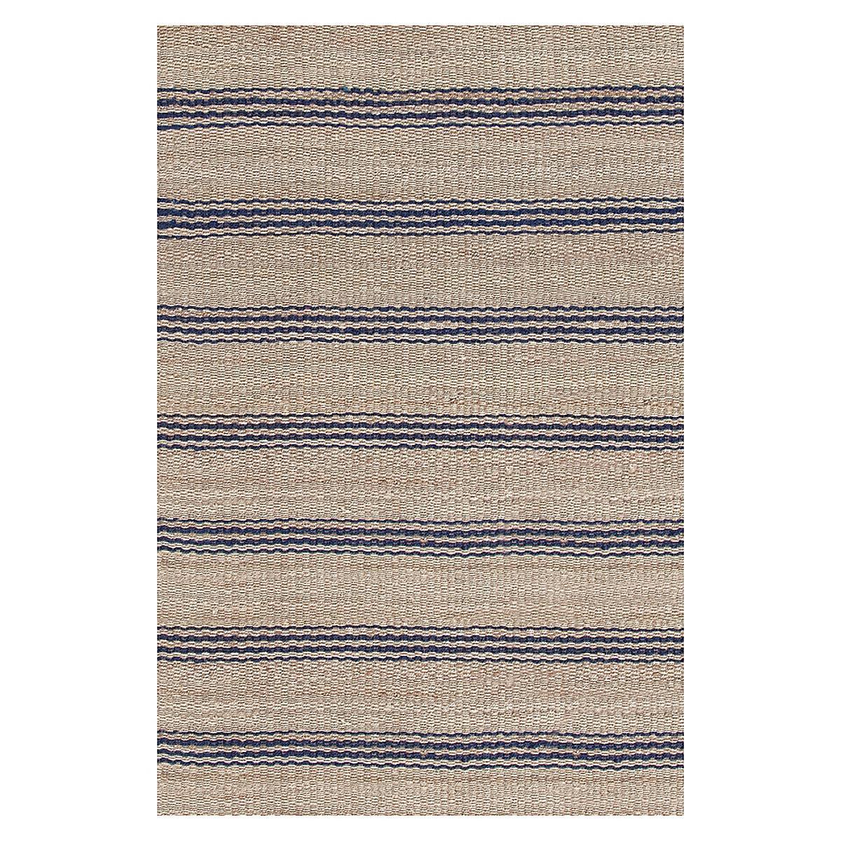 Dash & Albert Jute Ticking Indigo Woven Rug