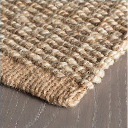 Dash & Albert Jute Ticking Indigo Woven Rug