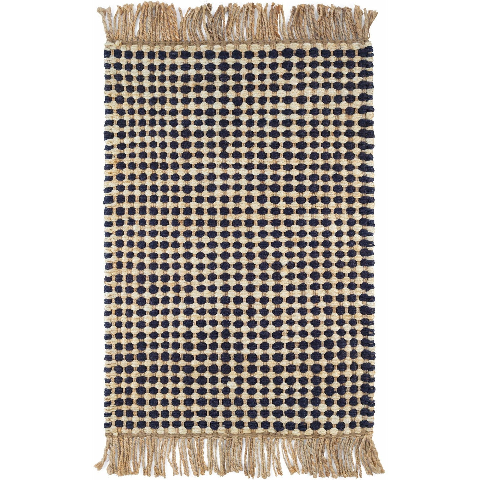 Dash & Albert Kuba Black Woven Jute Rug