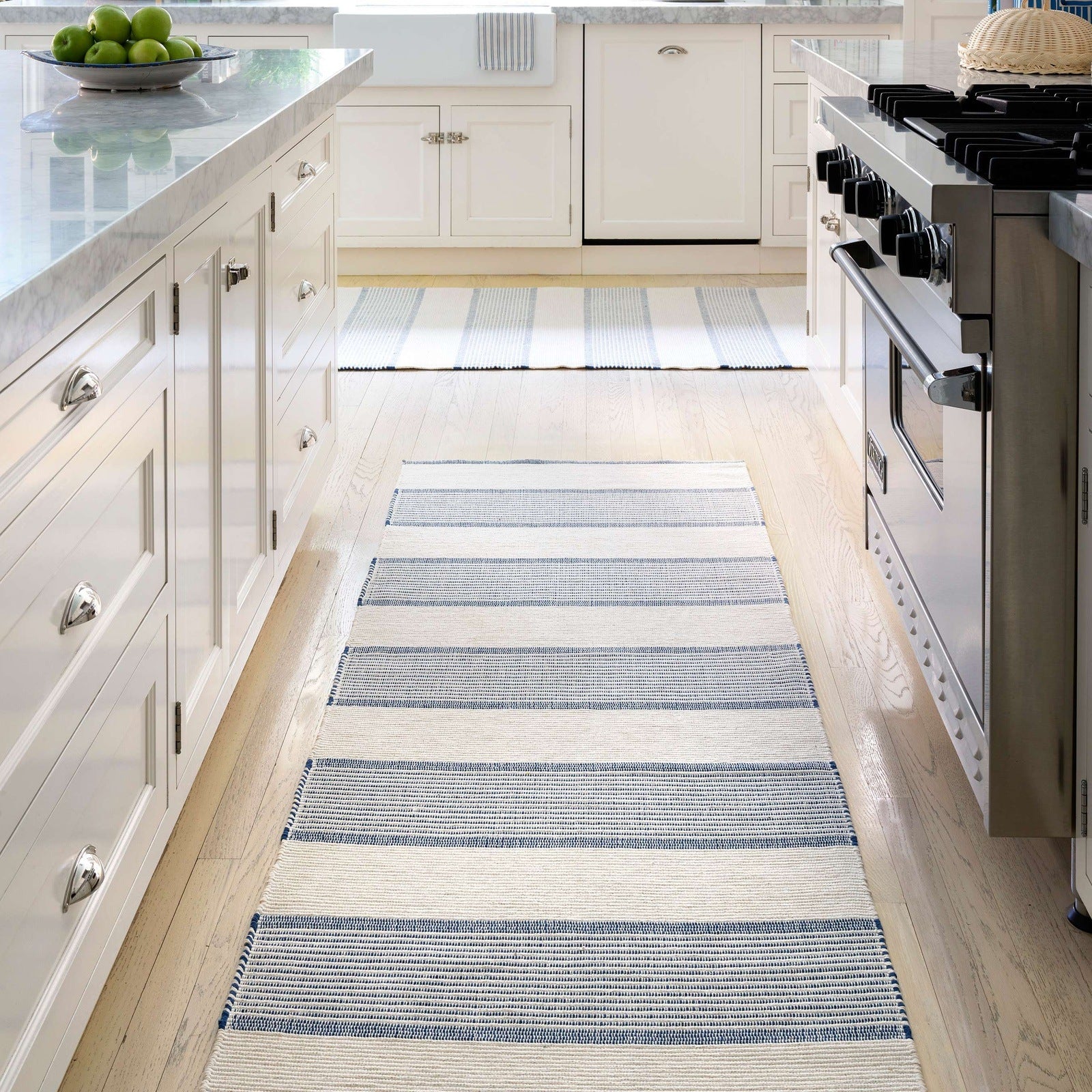 Dash & Albert La Mirada Navy Woven Cotton Rug