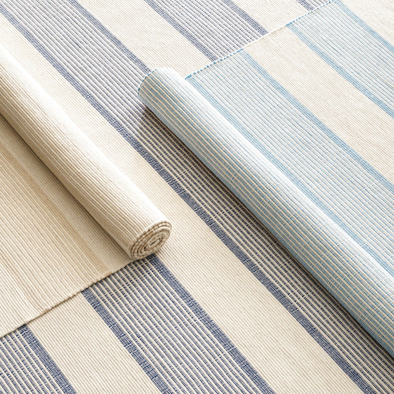 Dash & Albert La Mirada Navy Woven Cotton Rug