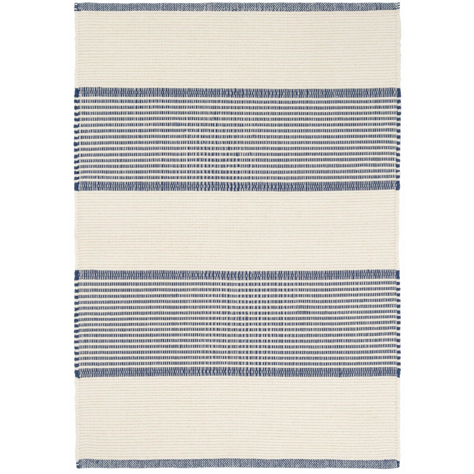 Dash & Albert La Mirada Navy Woven Cotton Rug