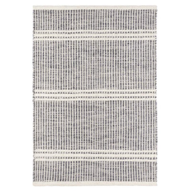 Dash & Albert Malta Grey Woven Wool Rug