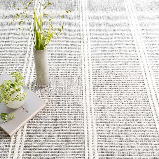 Dash & Albert Malta Grey Woven Wool Rug