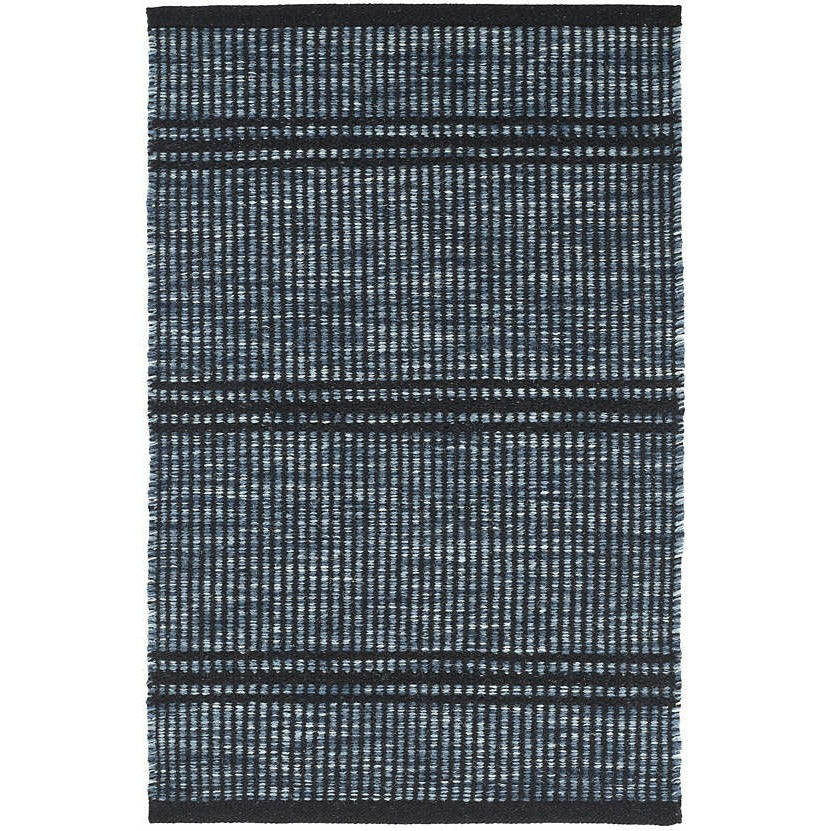 Dash & Albert Malta Navy Woven Wool Rug