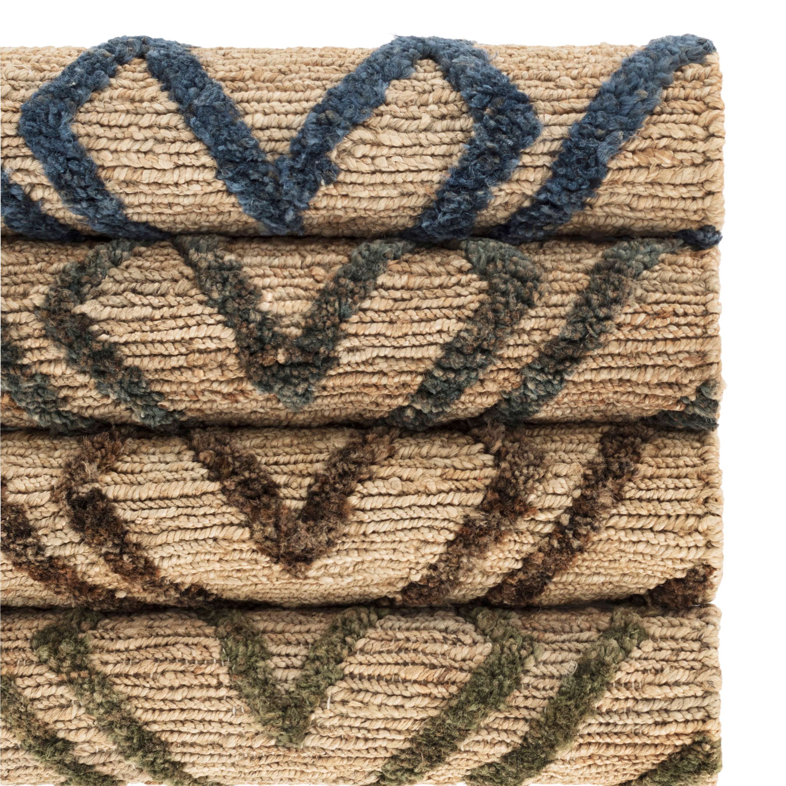 Dash & Albert Marco Navy Jute Soumak Woven Rug