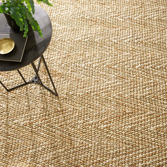 Dash & Albert Meghan Ivory/Natural Woven Jute Rug