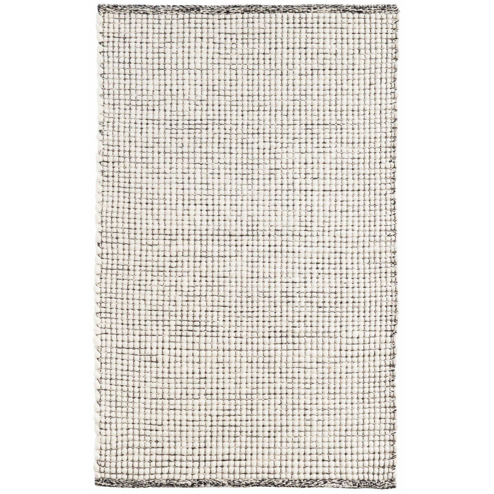 Dash & Albert Network Black Woven Wool Rug