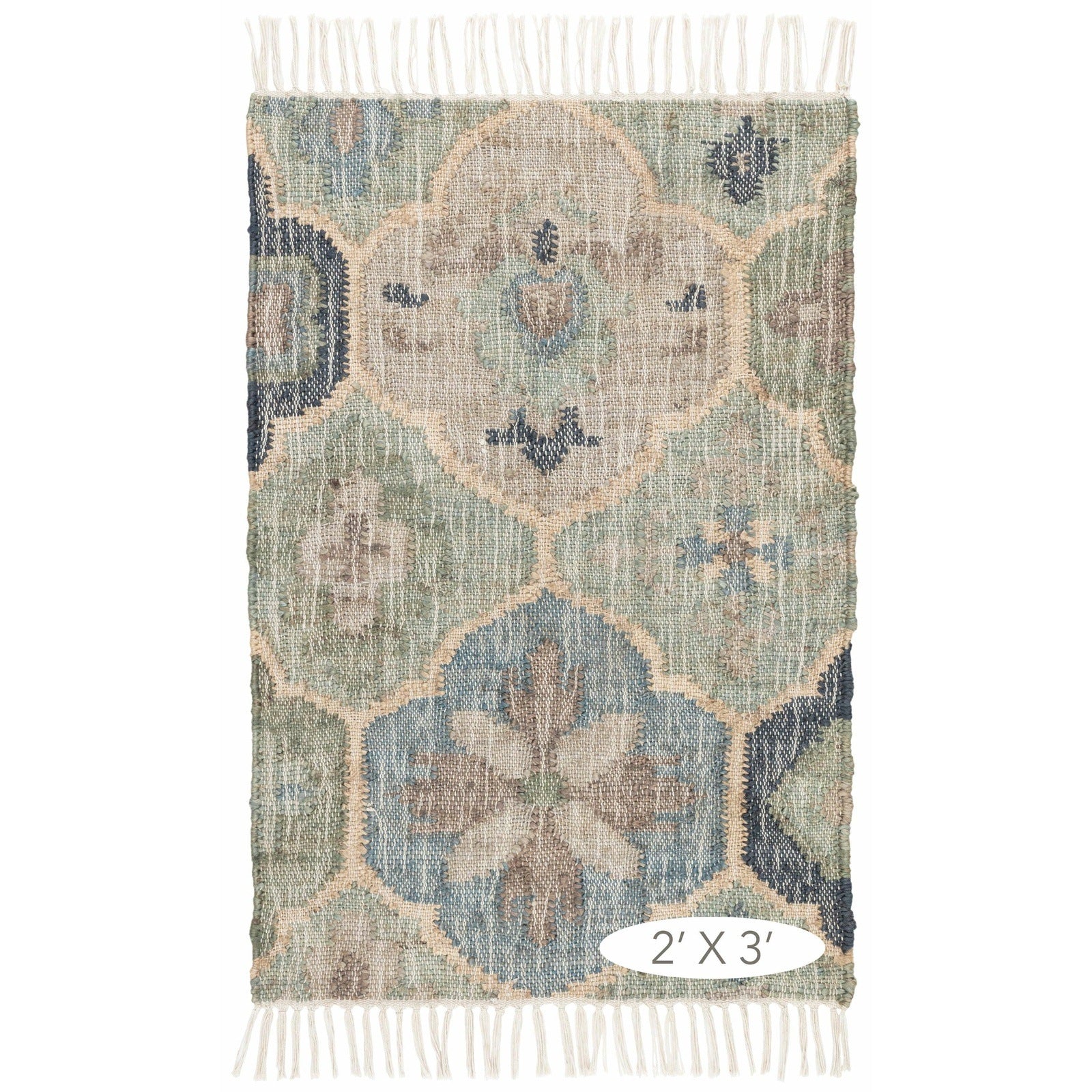 Dash & Albert Pali Blue Woven Jute Rug