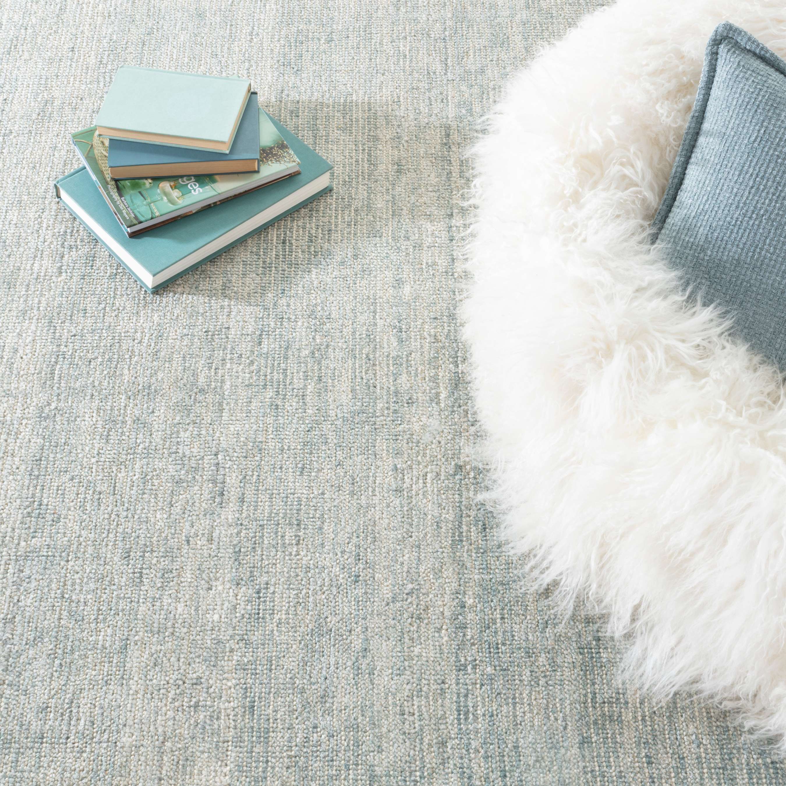 Dash & Albert Quartz Ocean Woven Viscose/Cotton Rug