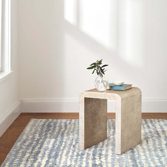 Dash & Albert Shepherd Pewter Blue Hand Knotted Wool Rug