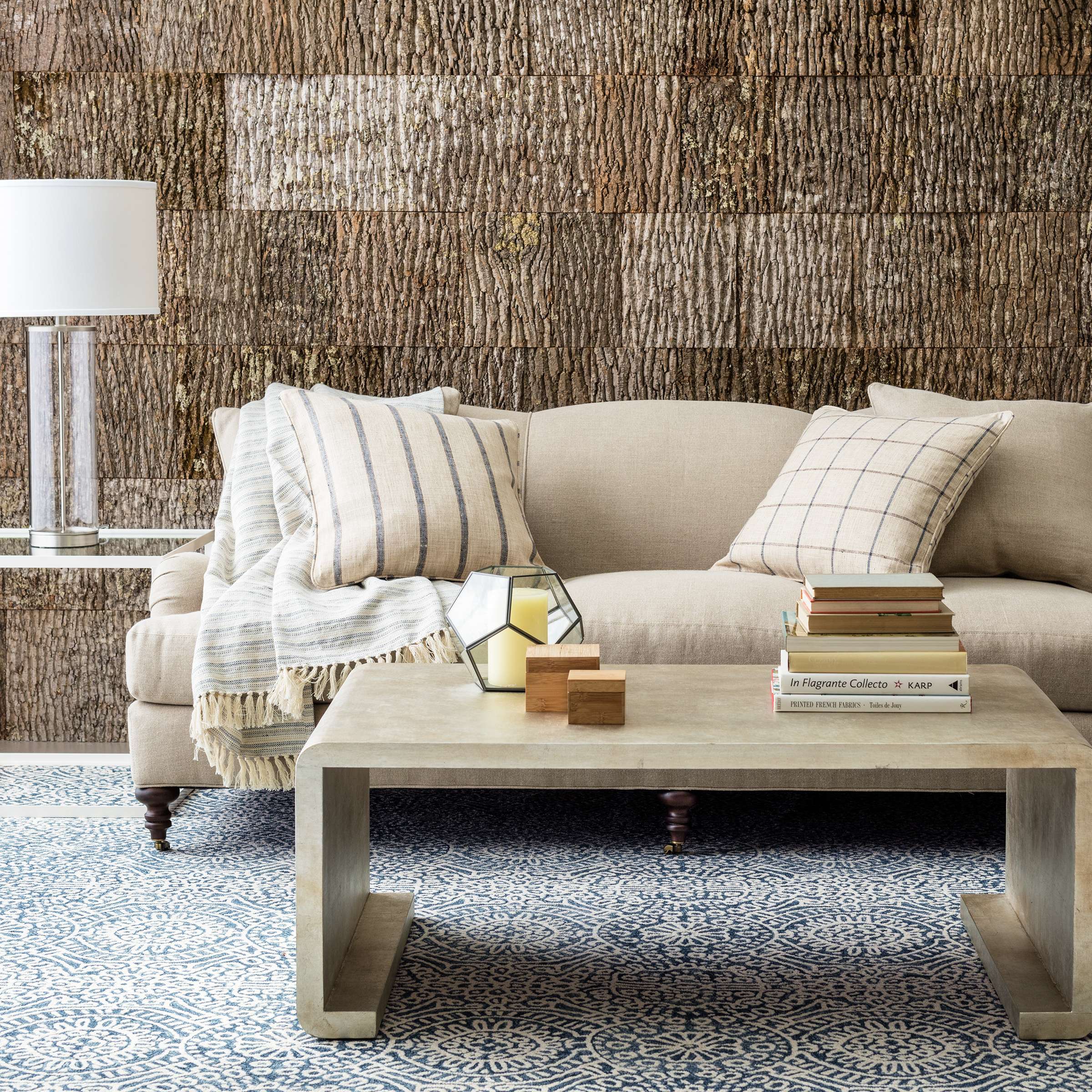 Dash & Albert Temple Ink Micro Hooked Wool Rug